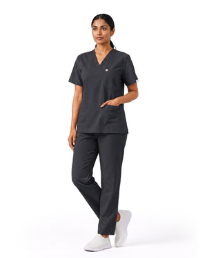 Women FlexGO V-Neck 5-Pocket Scrub Set