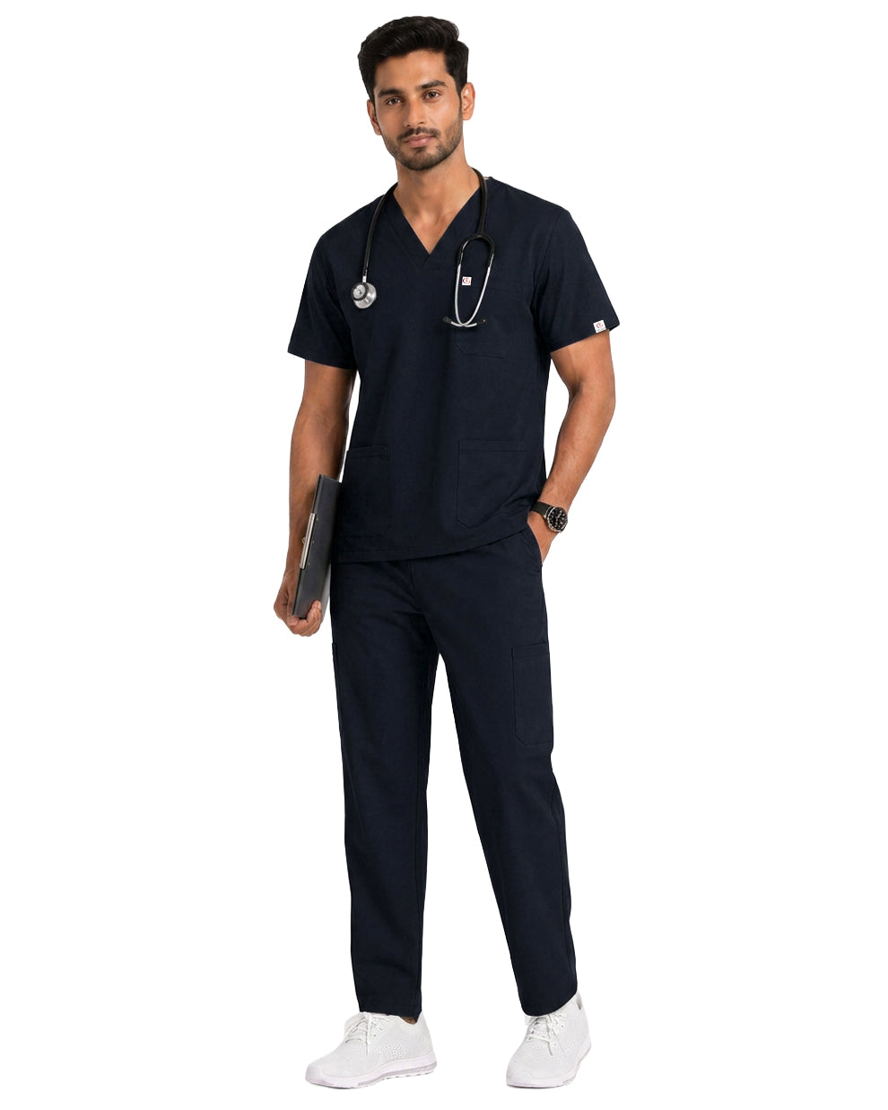 Men FlexPRO V-Neck 9-Pocket Scrub Set