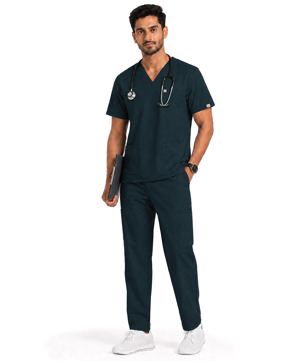 Men FlexPRO V-Neck 9-Pocket Scrub Set