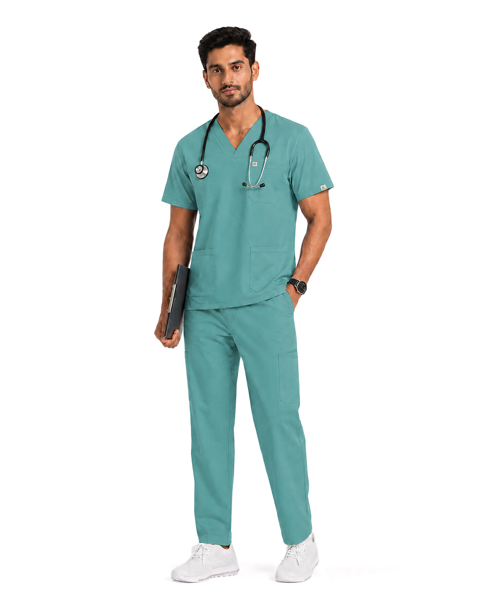 Men FlexPRO V-Neck 9-Pocket Scrub Set