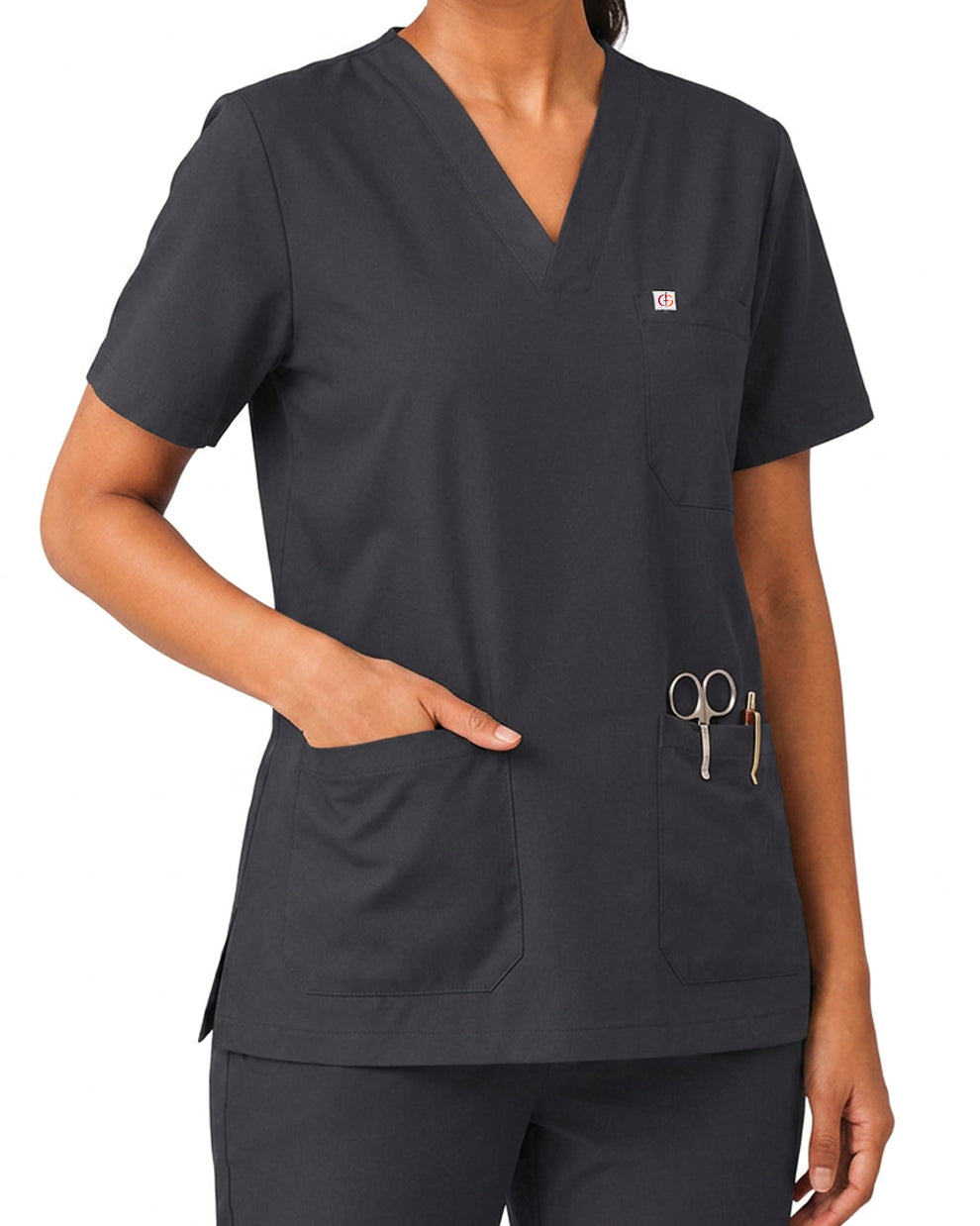Women FlexGO V-Neck 5-Pocket Scrub Set