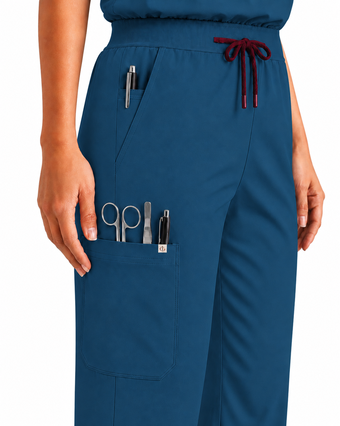 Women FlexPRO V-Neck 9-Pocket Scrub Set
