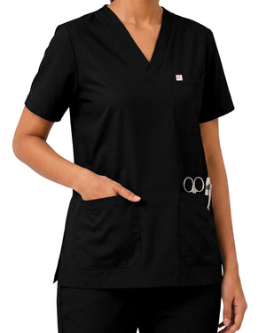 Women FlexGO V-Neck 5-Pocket Scrub Set