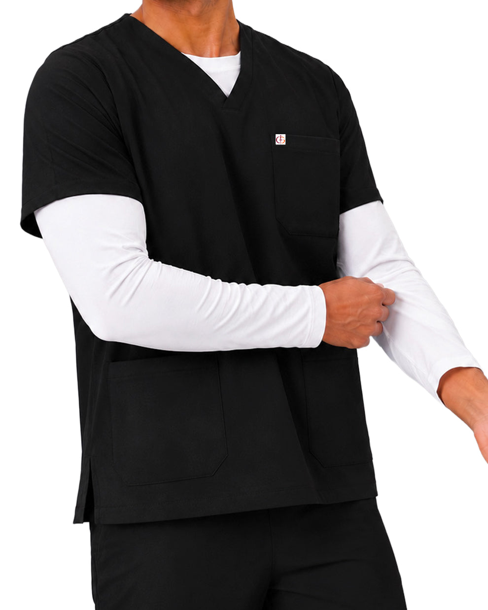 Men FlexGO V-Neck 5-Pocket Scrub Set