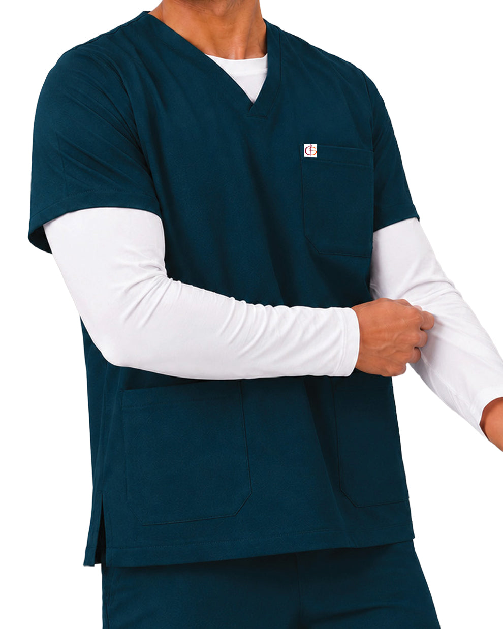 Men FlexGO V-Neck 5-Pocket Scrub Set