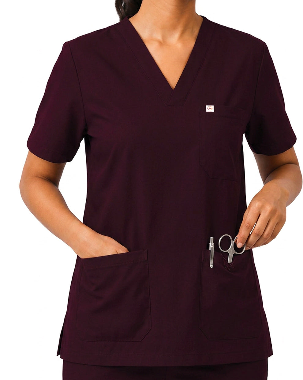 Women FlexGO V-Neck 5-Pocket Scrub Set