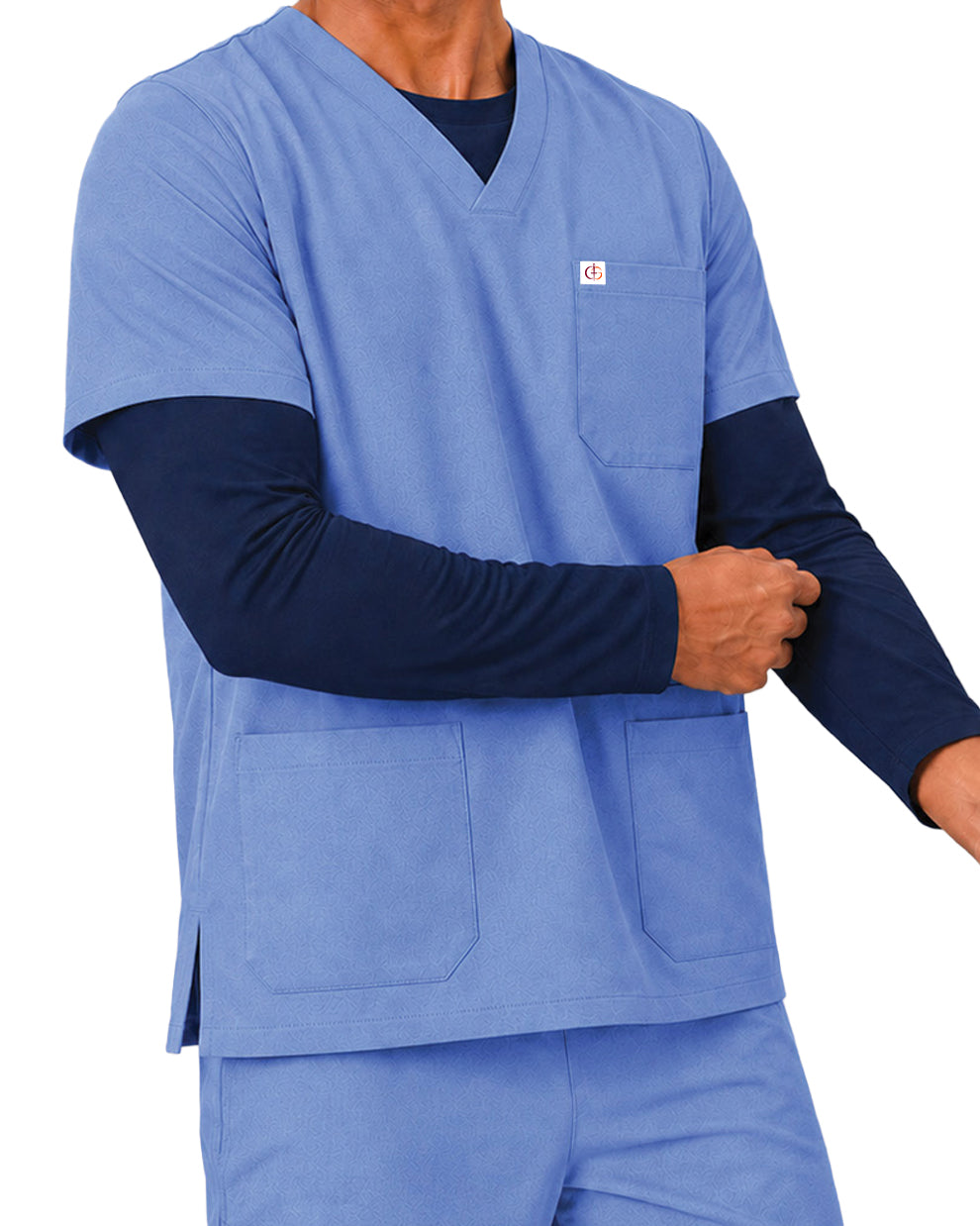Men FlexGO V-Neck 5-Pocket Scrub Set
