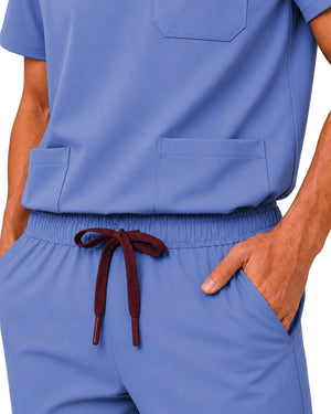 Men FlexGO V-Neck 5-Pocket Scrub Set