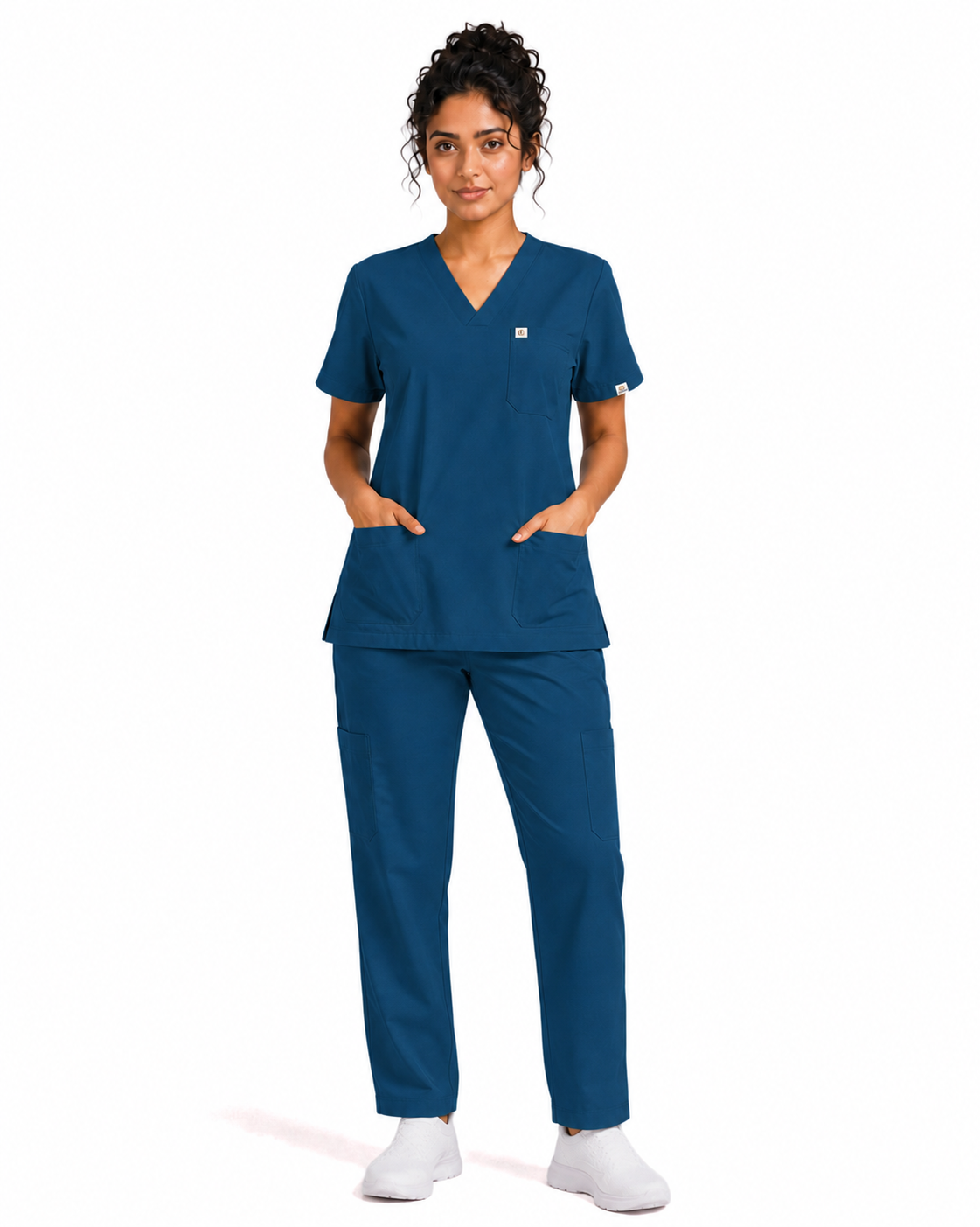 Women FlexPRO V-Neck 9-Pocket Scrub Set