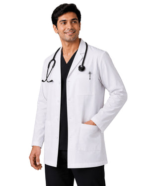Men FlexGO Lab Coat – Regular Length, Full Sleeve