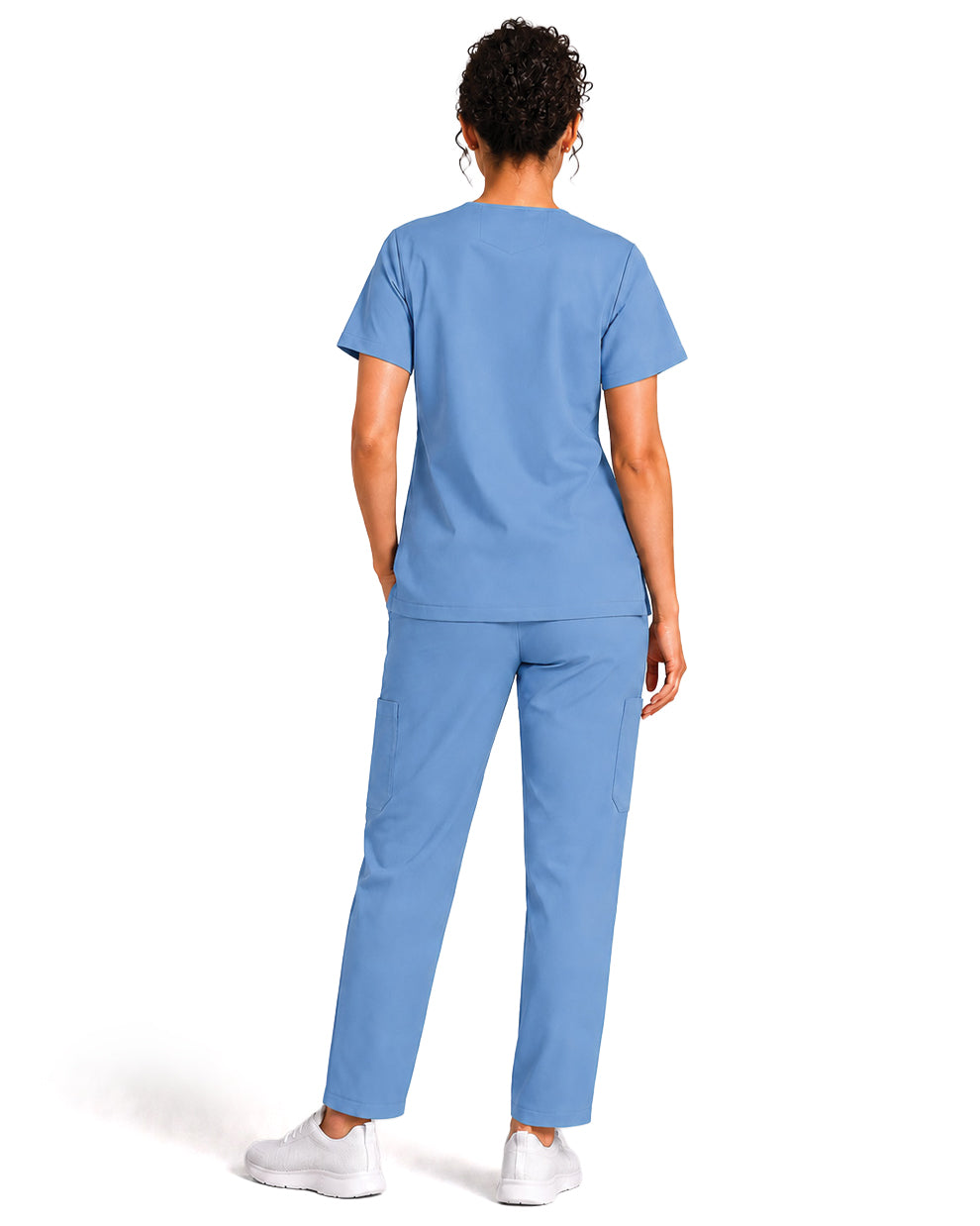 Women FlexPRO V-Neck 9-Pocket Scrub Set