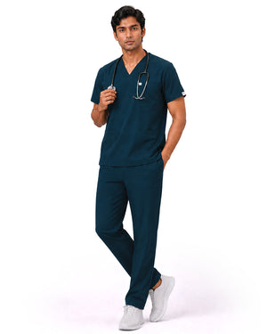 Men FlexGO V-Neck 5-Pocket Scrub Set