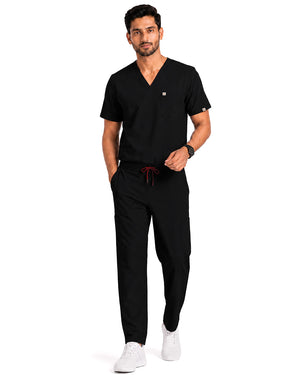 Men FlexPRO V-Neck 9-Pocket Scrub Set