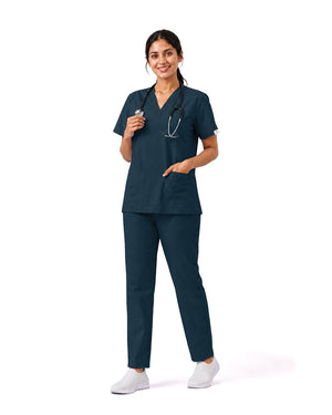 Women FlexGO V-Neck 5-Pocket Scrub Set