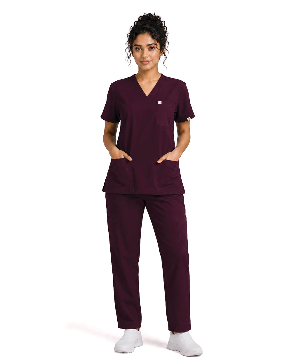 Women FlexPRO V-Neck 9-Pocket Scrub Set