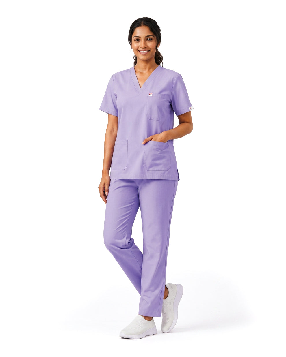 Women FlexGO V-Neck 5-Pocket Scrub Set