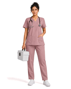 Women FlexPRO Collared 5-Pocket Scrub Set