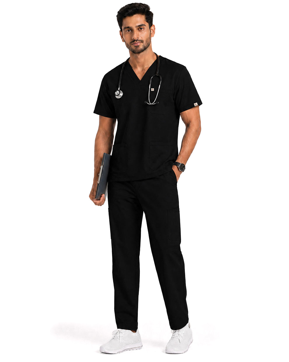 Men FlexPRO V-Neck 9-Pocket Scrub Set