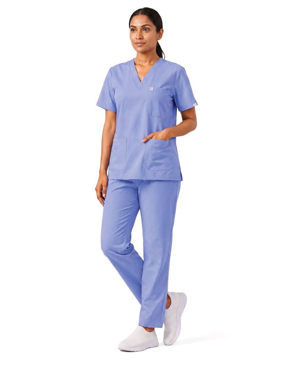 Women FlexGO V-Neck 5-Pocket Scrub Set