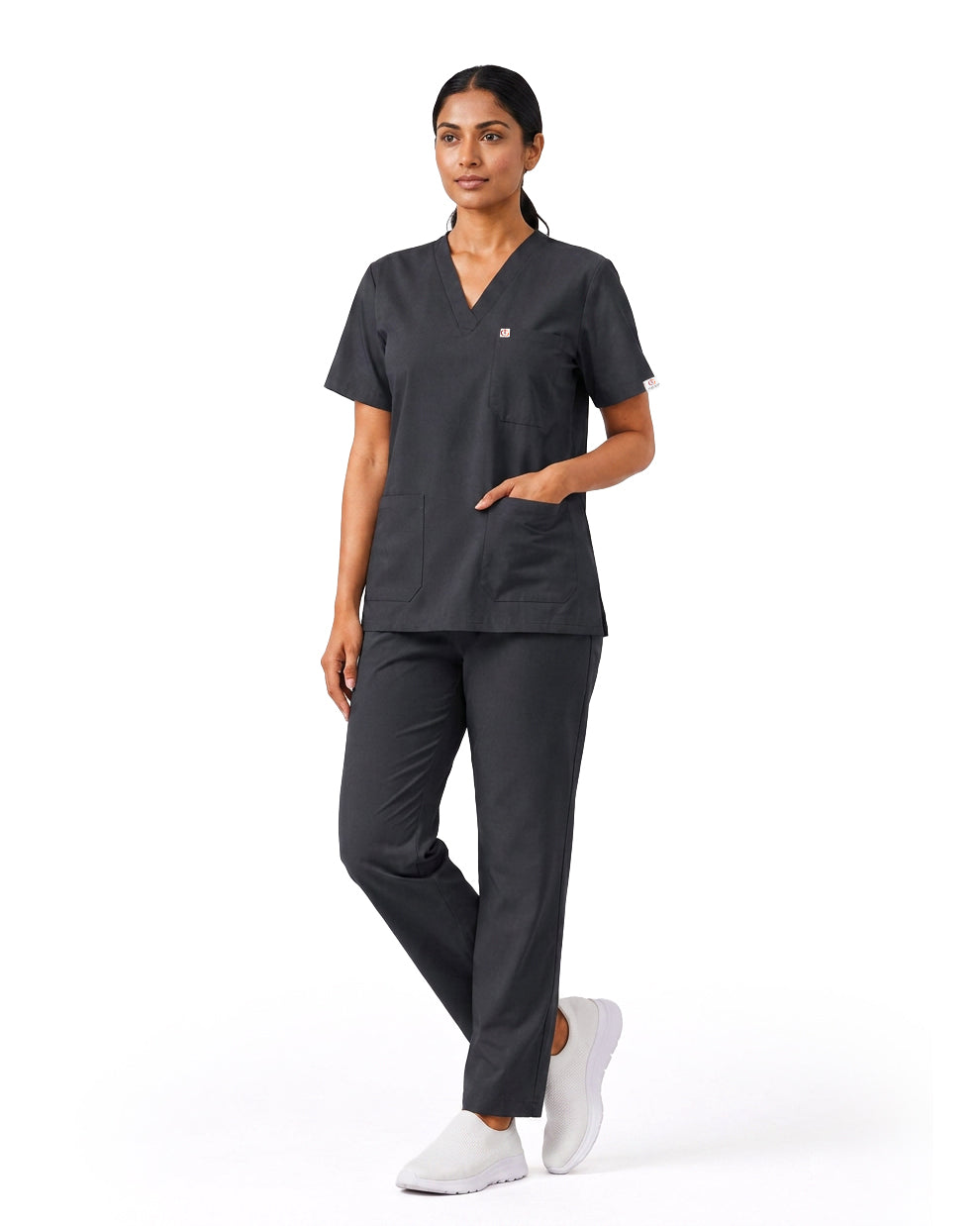 Women FlexGO V-Neck 5-Pocket Scrub Set