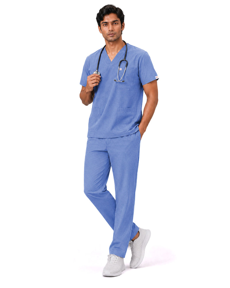 Men FlexGO V-Neck 5-Pocket Scrub Set