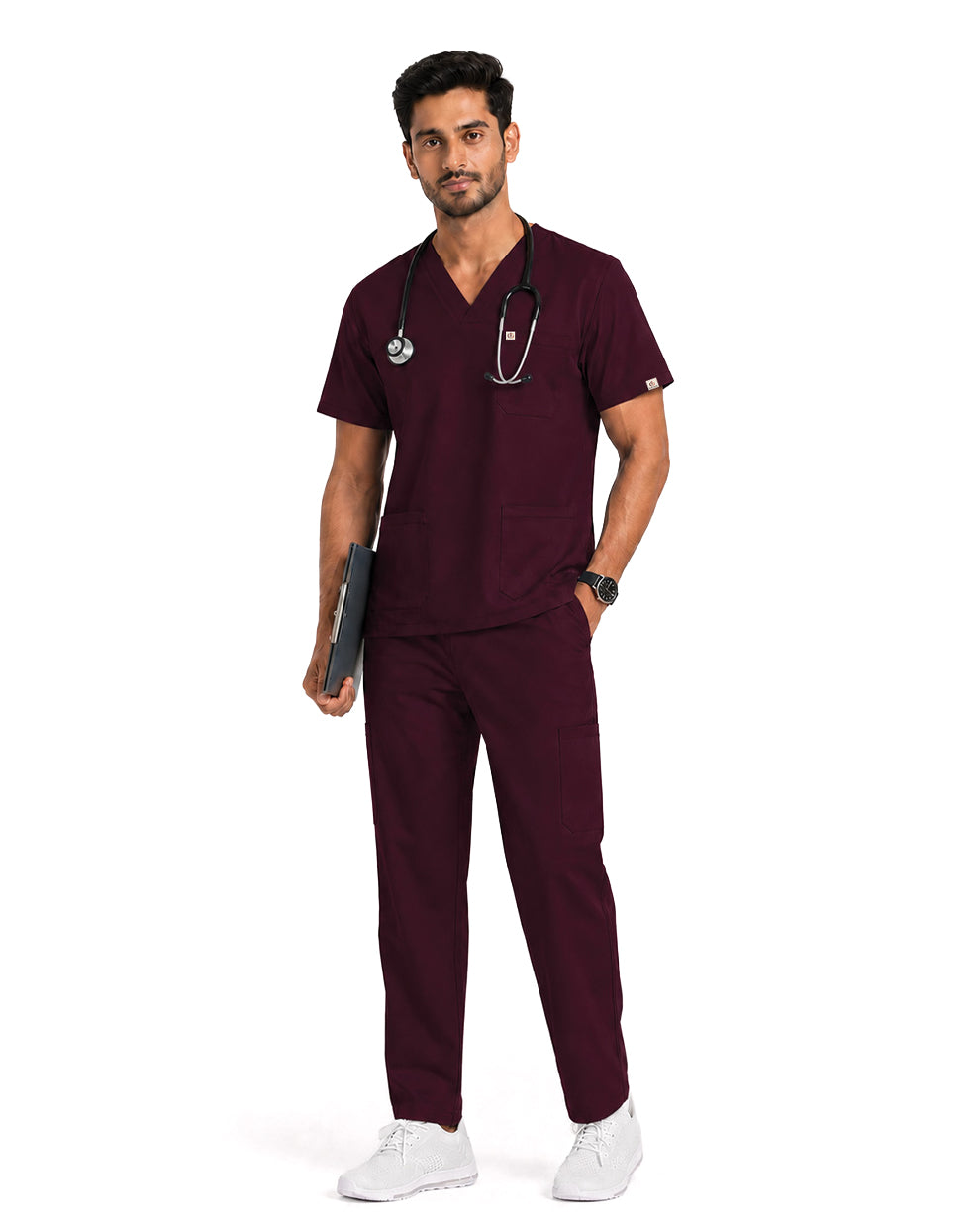 Men FlexPRO V-Neck 9-Pocket Scrub Set