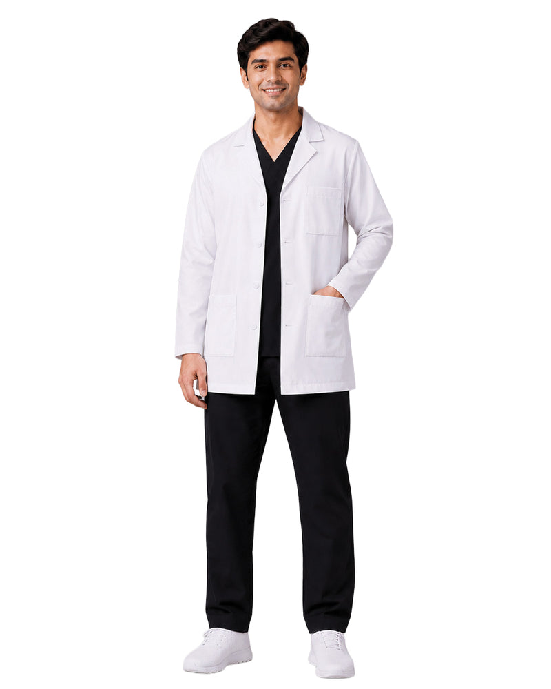Men FlexGO Lab Coat – Regular Length, Full Sleeve