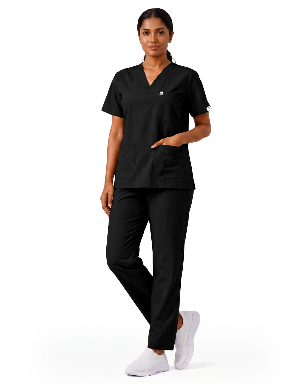 Women FlexGO V-Neck 5-Pocket Scrub Set