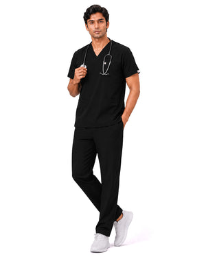 Men FlexGO V-Neck 5-Pocket Scrub Set