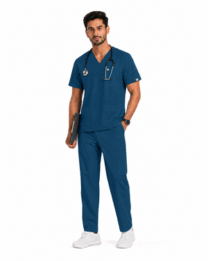 Men FlexPRO V-Neck 9-Pocket Scrub Set