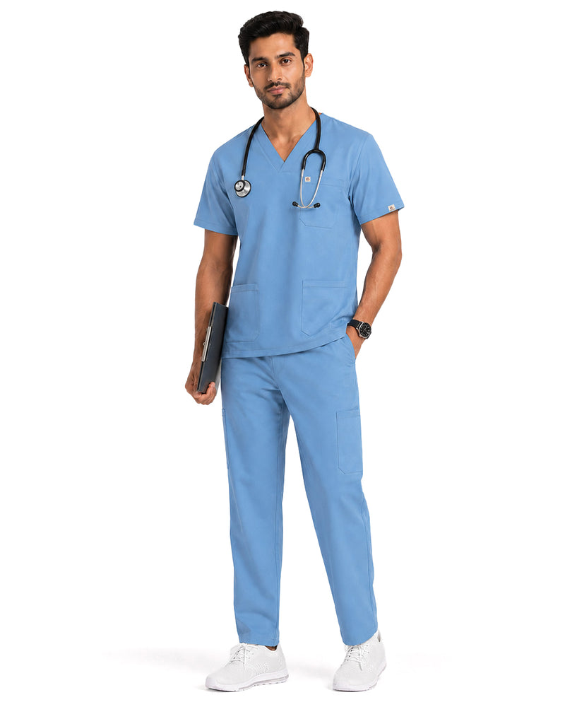 Men FlexPRO V-Neck 9-Pocket Scrub Set