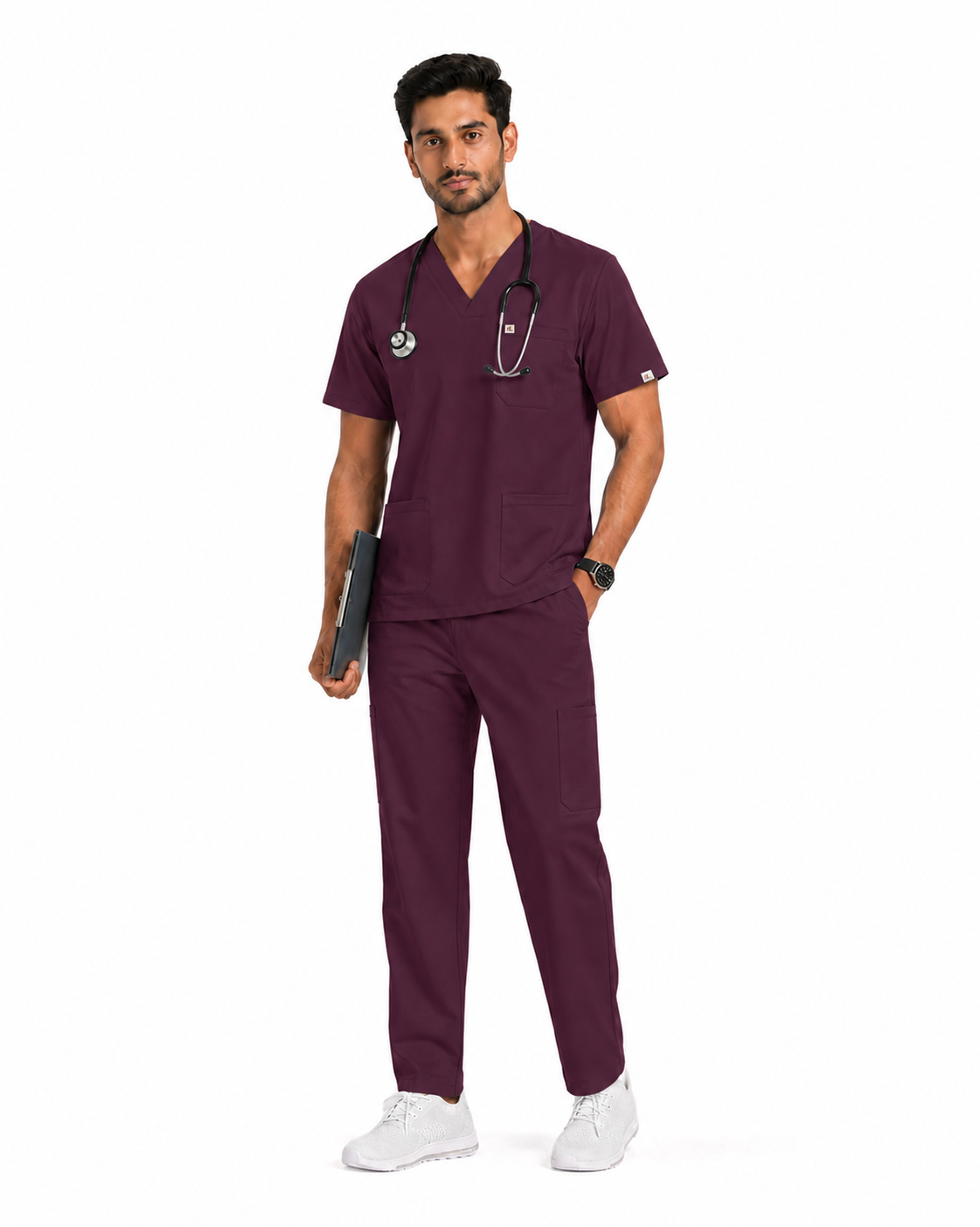 Men FlexPRO V-Neck 9-Pocket Scrub Set