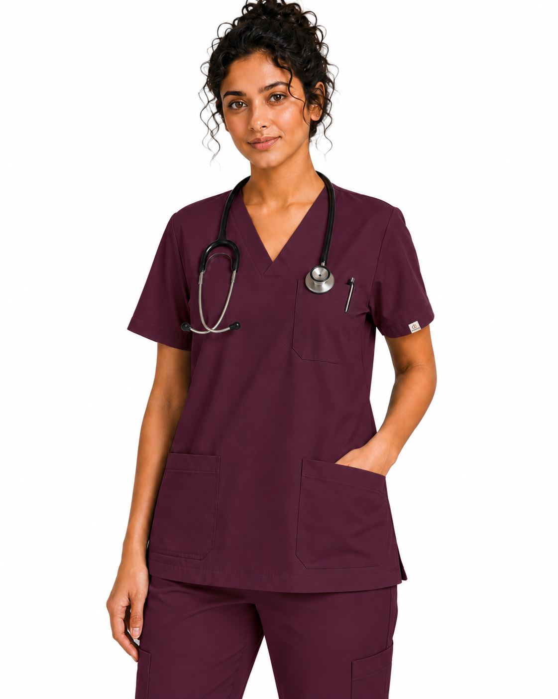 Women FlexPRO V-Neck 9-Pocket Scrub Set