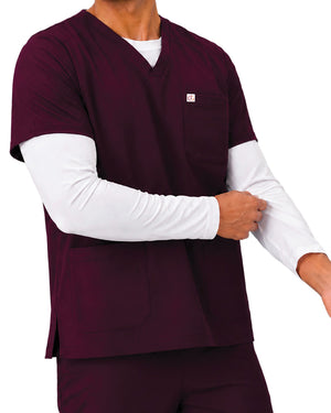Men FlexGO V-Neck 5-Pocket Scrub Set