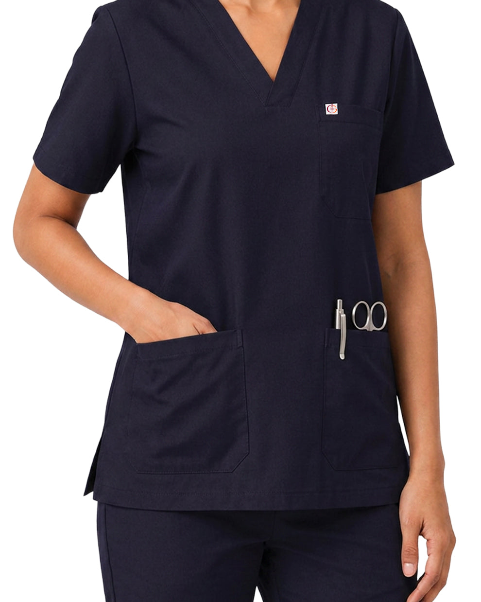 Women FlexGO V-Neck 5-Pocket Scrub Set