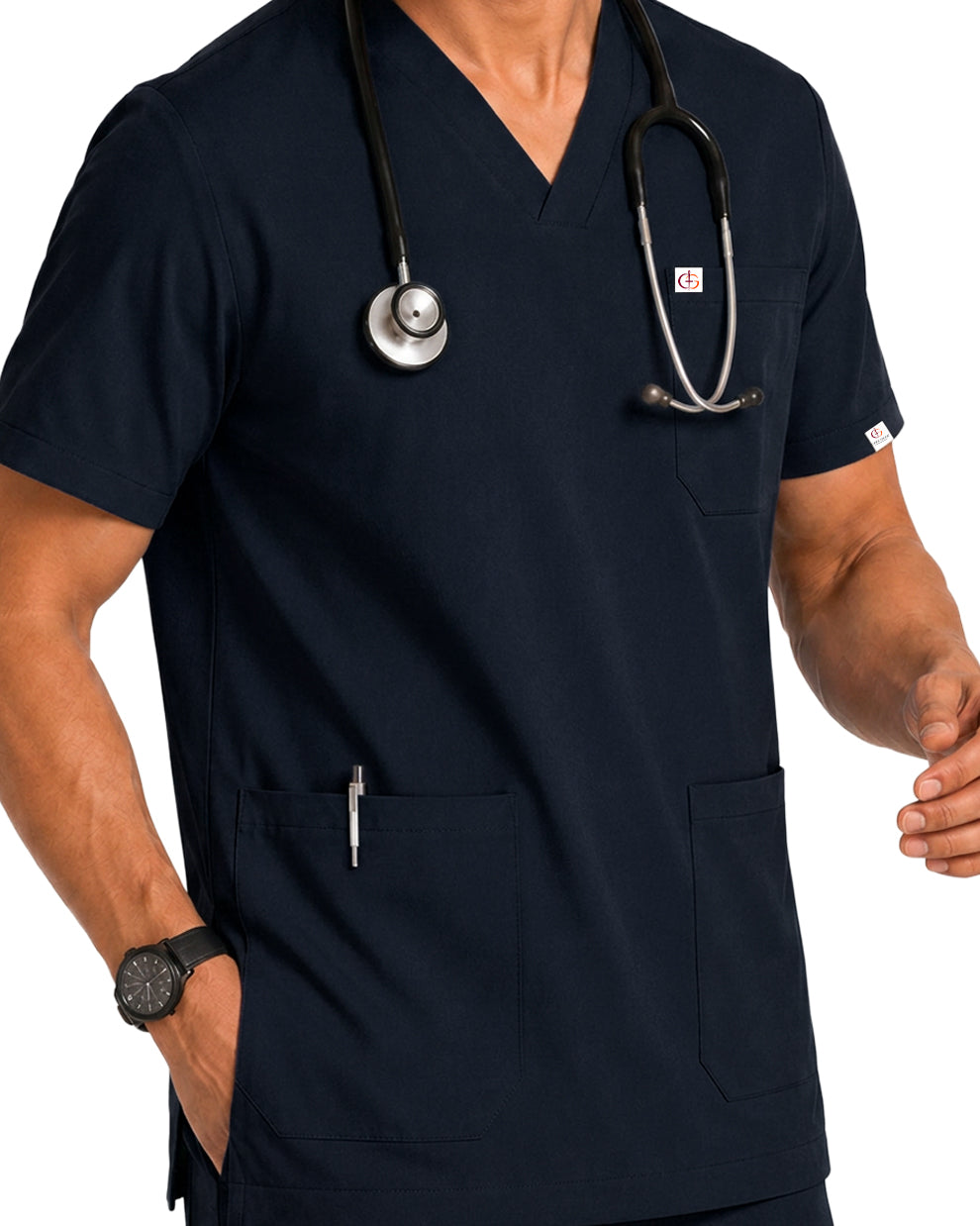 Men FlexPRO V-Neck 9-Pocket Scrub Set