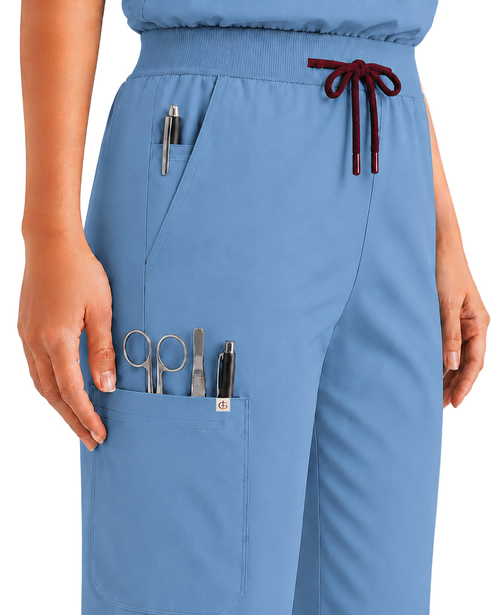 Women FlexPRO V-Neck 9-Pocket Scrub Set