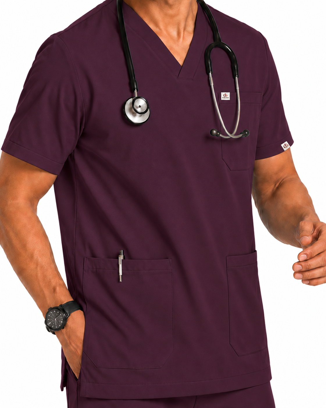 Men FlexPRO V-Neck 9-Pocket Scrub Set