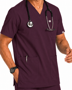 Men FlexPRO V-Neck 9-Pocket Scrub Set