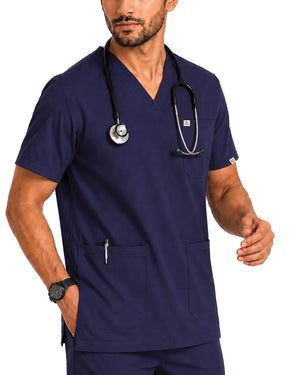 Men FlexPRO V-Neck 9-Pocket Scrub Set