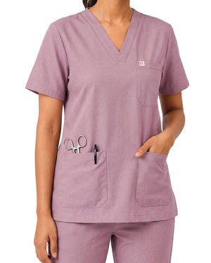 Women FlexGO V-Neck 5-Pocket Scrub Set