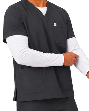 Men FlexGO V-Neck 5-Pocket Scrub Set