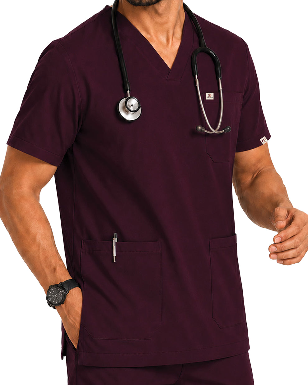 Men FlexPRO V-Neck 9-Pocket Scrub Set