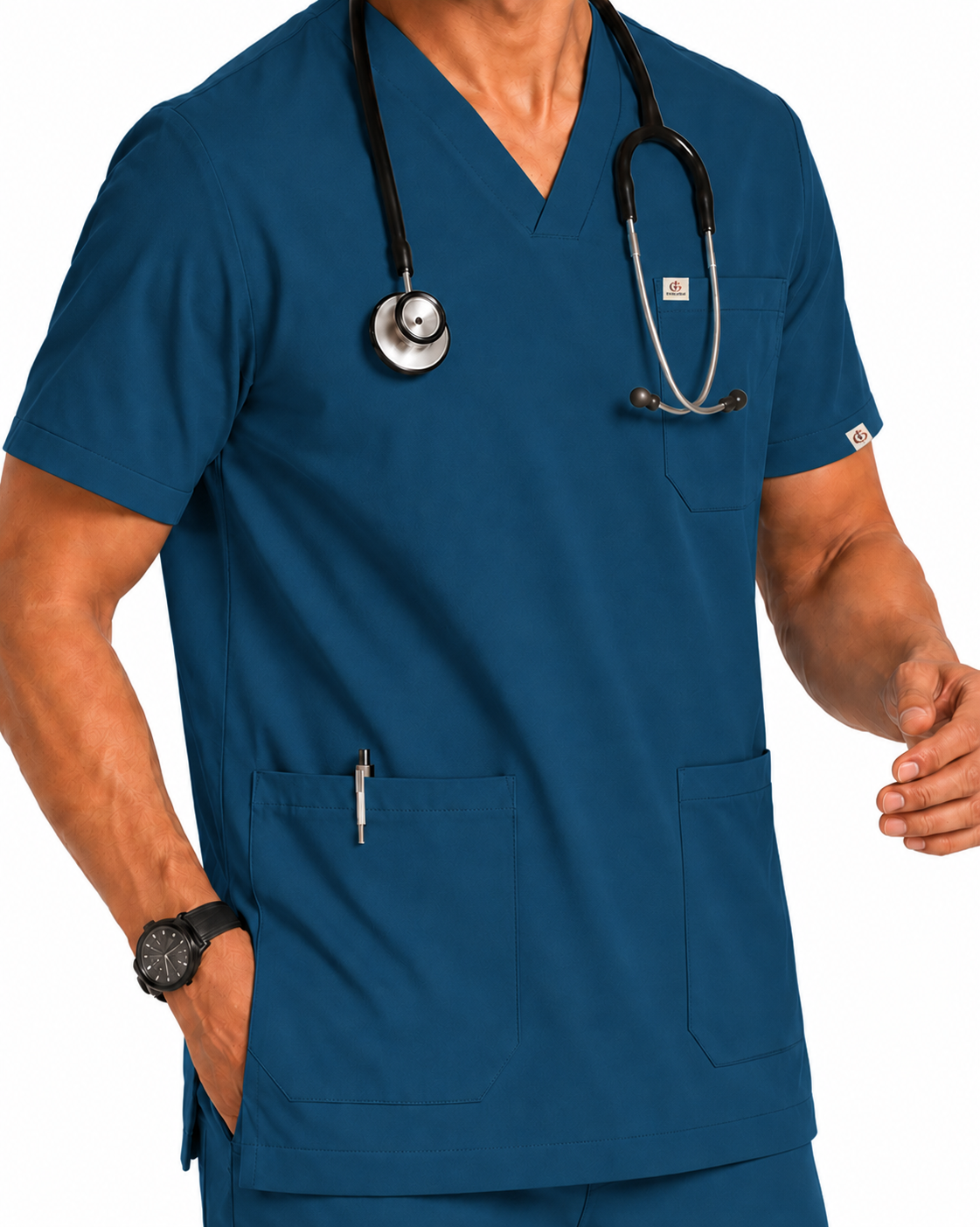 Men FlexPRO V-Neck 9-Pocket Scrub Set