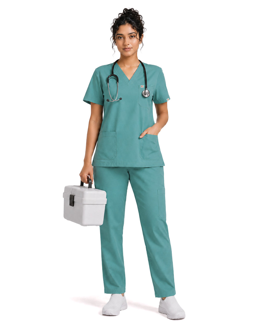 Women FlexPRO Collared 5-Pocket Scrub Set