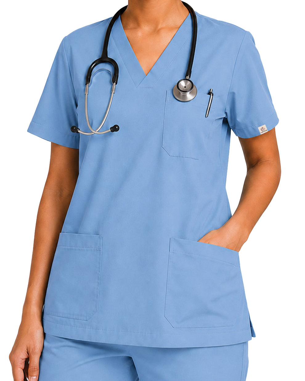 Women FlexPRO V-Neck 9-Pocket Scrub Set