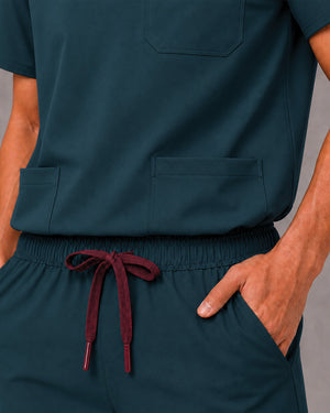 Men FlexGO V-Neck 5-Pocket Scrub Set