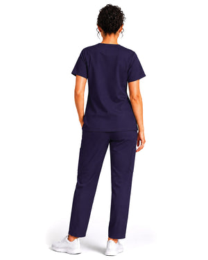 Women FlexPRO V-Neck 9-Pocket Scrub Set