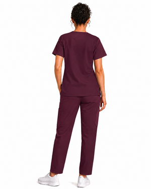 Women FlexPRO V-Neck 9-Pocket Scrub Set