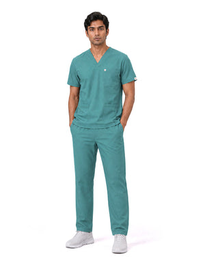 Men FlexGO V-Neck 5-Pocket Scrub Set